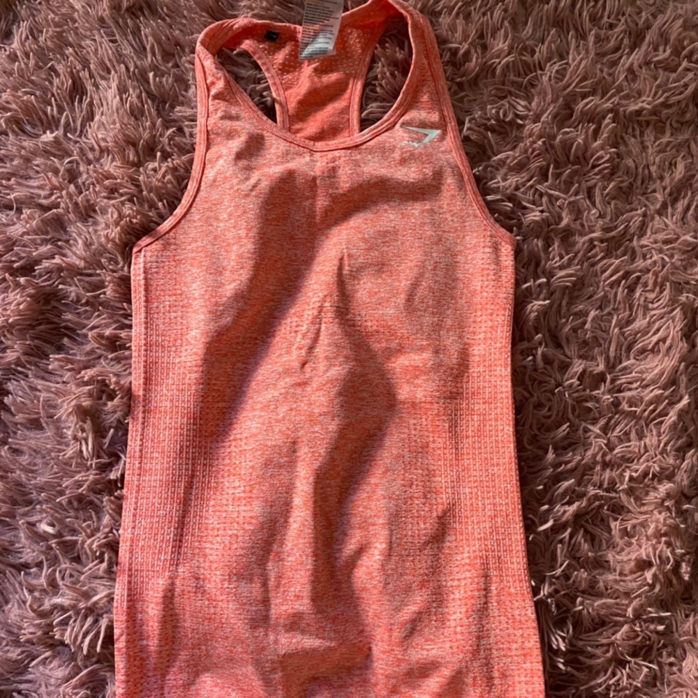 Pink Gymshark tank top